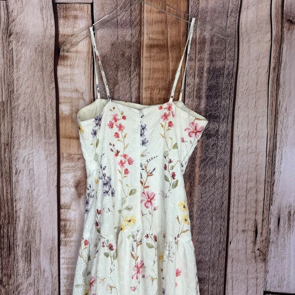 Petal & Pup Edith Floral Maxi Dress Feminine Cottagecore Eyelet Summer Large NWT - Picture 5 of 10